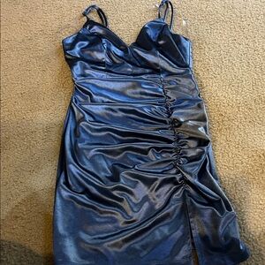 Honey and Rosie Shimmering Navy Mini Dress